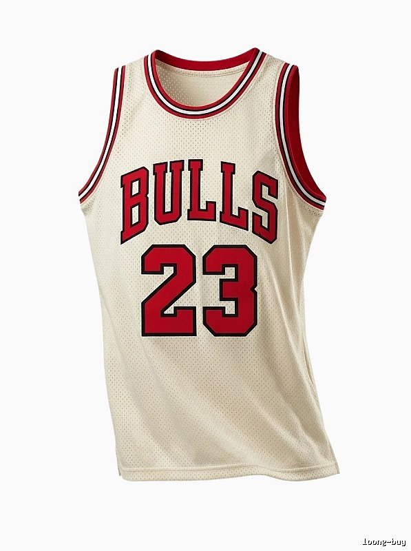 Michael Jordan retro-style off-white jersey