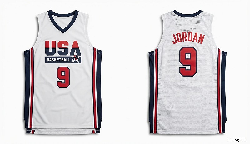 Michael Jordan retro-style white jersey