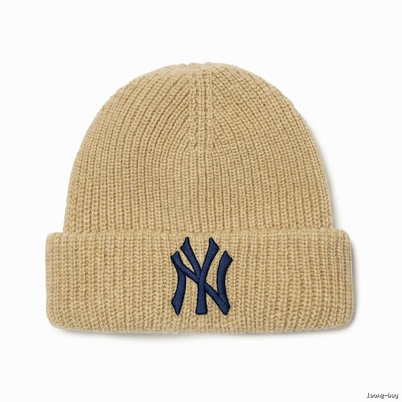 MLB classic beige knitted hat