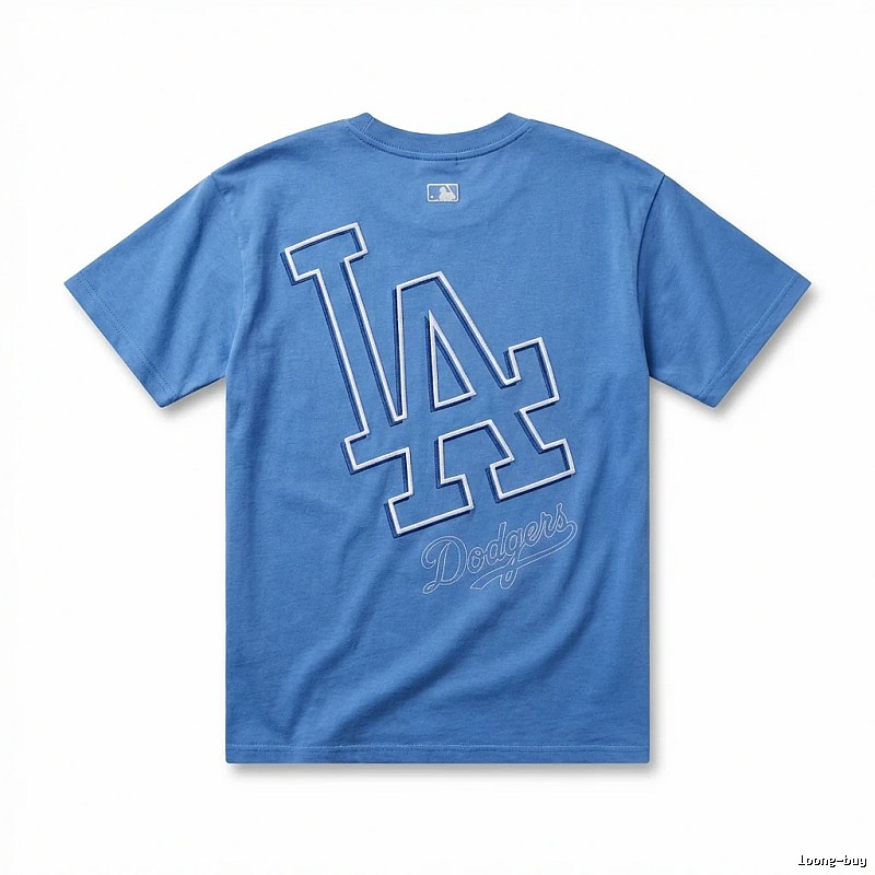 MLB Dodgers Blue Trendy Brand T-shirt