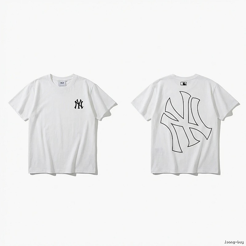 MLB New York Yankees minimalist style white T-shirt