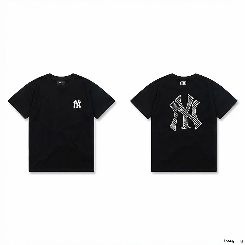MLB NY Series Trendy and Cool Style Black T-shirt