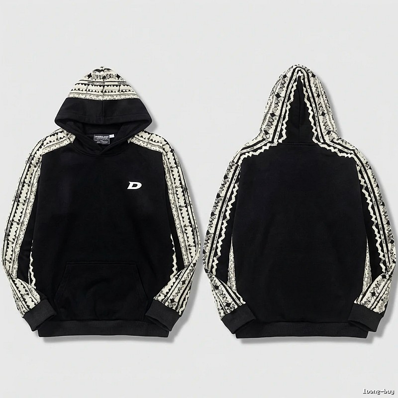 MLB retro style black hoodie