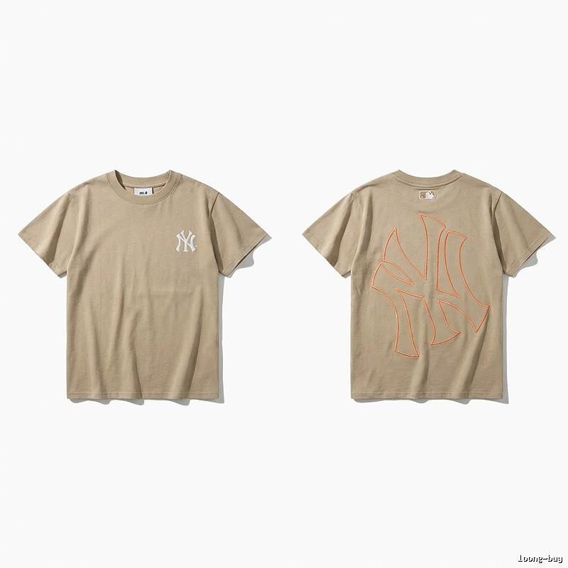 MLB retro style khaki T-shirt