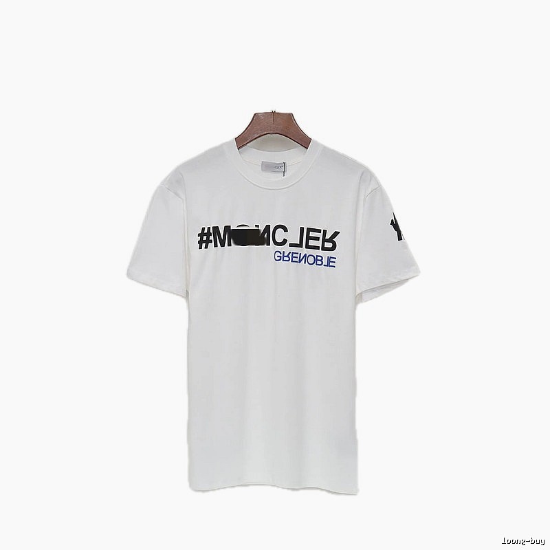 Moncler Grenoble Trendy Printed White T-Shirt