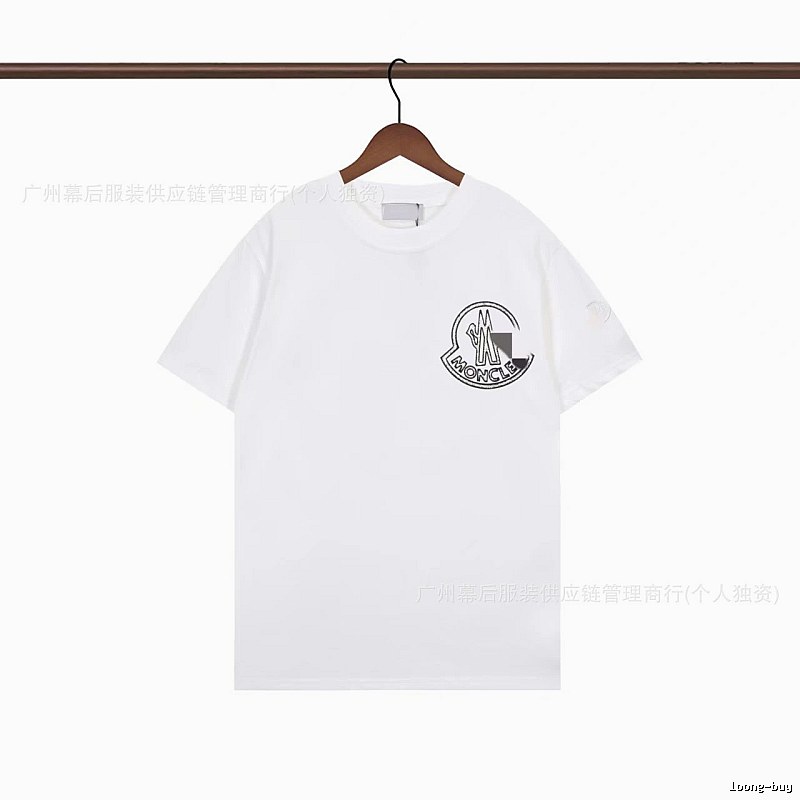 Moncler Logo Casual Style White Short-sleeve T-shirt