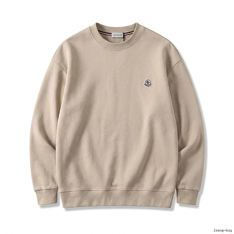 Moncler minimalist style beige sweatshirt