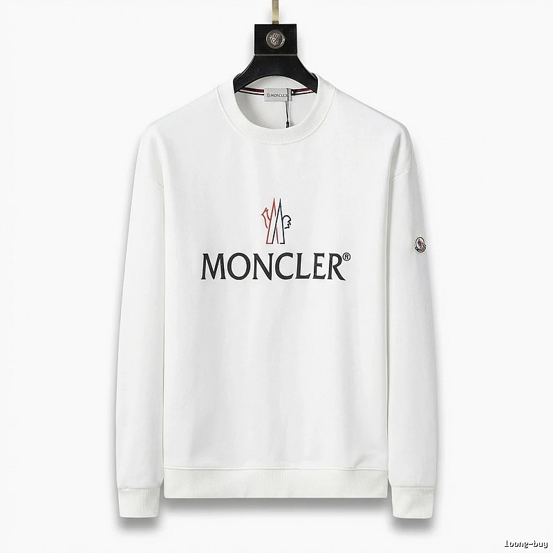Moncler simple white sweatshirt