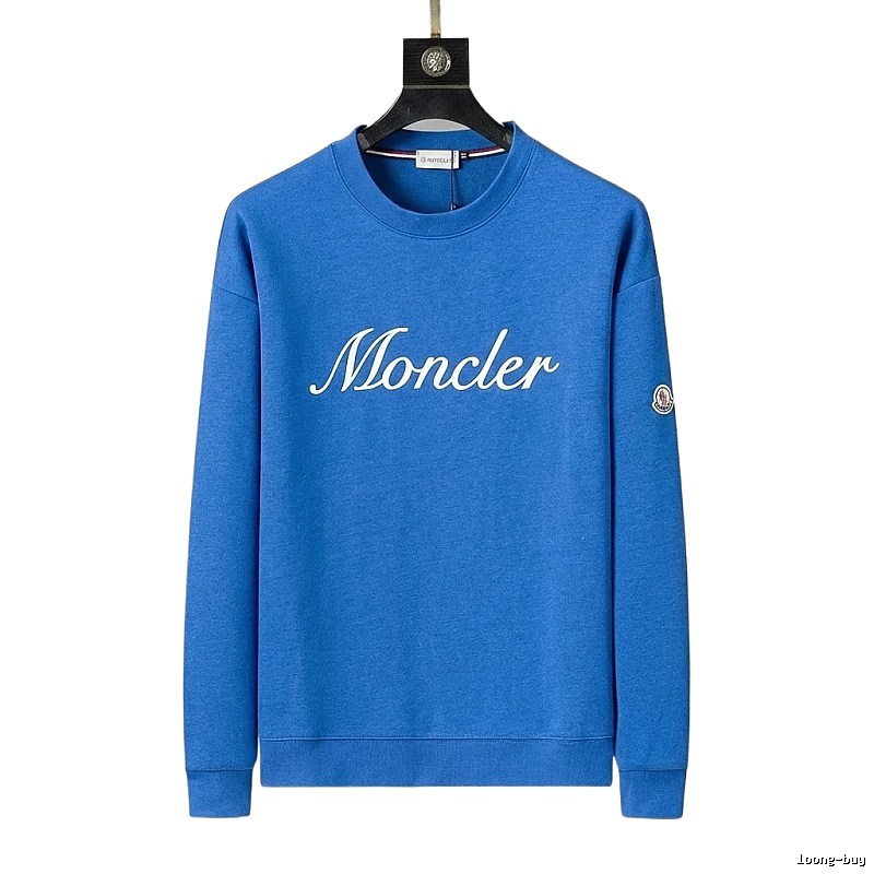 Moncler's simple and fashionable blue sweatshirt