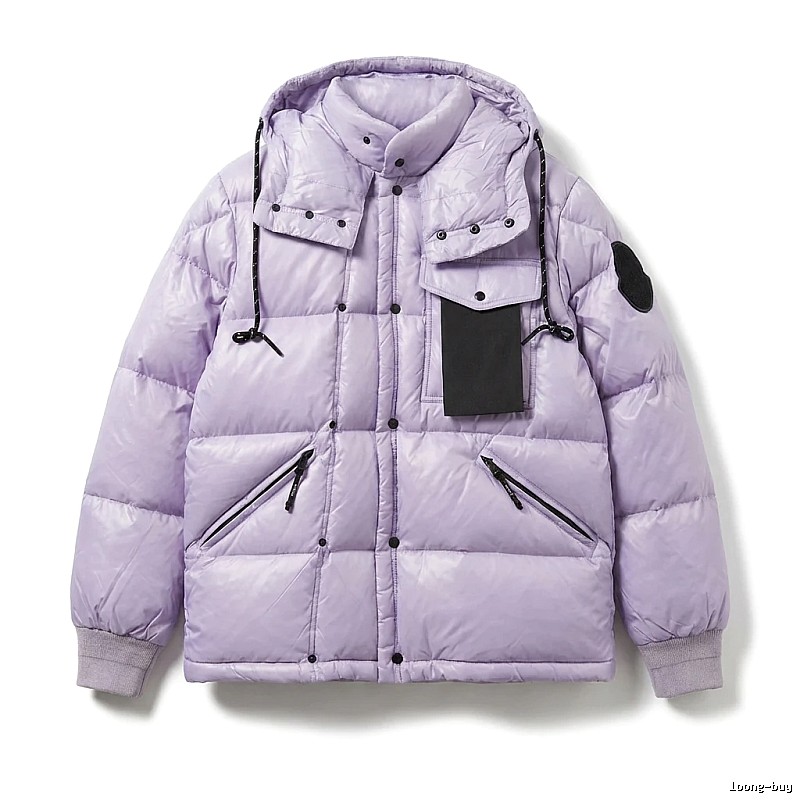 Moncler's trendy and cool series light purple down jacket