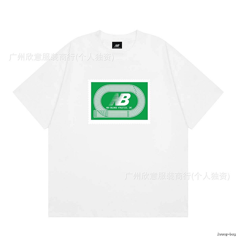 New Balance Printed Casual Style White T-Shirt