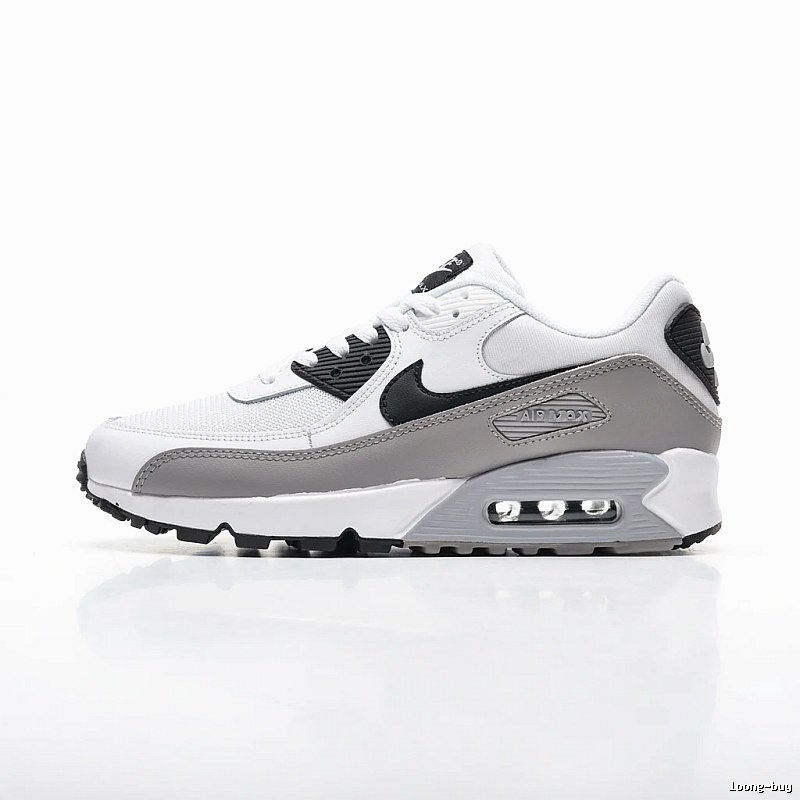 Nike Air Max retro-style gray and white sports shoes