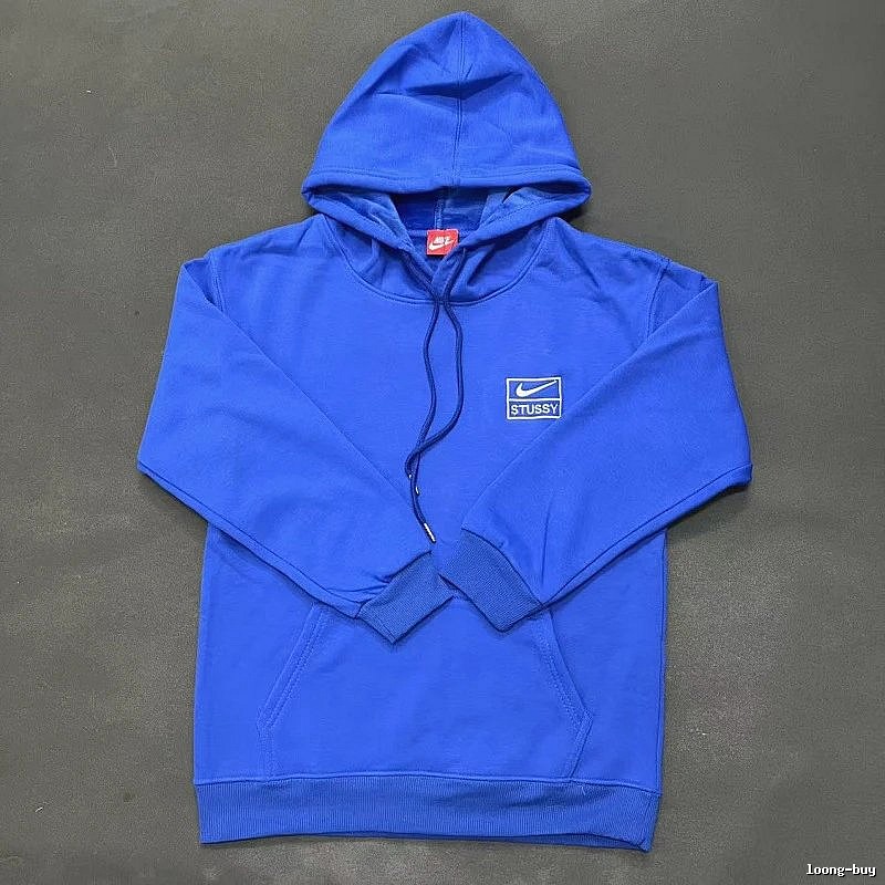 Nike Blue Zip Hoodie Campus Look Swoosh