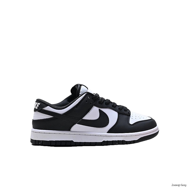 Nike Dunk black and white minimalist style sneakers