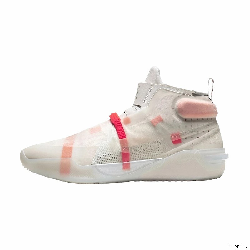 Nike high-top sporty pink and white shoes