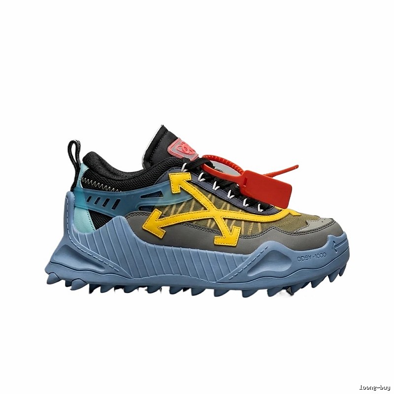 Off-White Arrow Trendy and Cool Style Grey-Blue Shoes