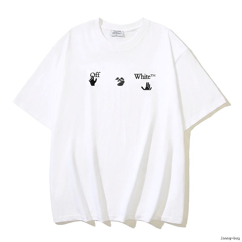 Off-White Gesture Style White T-shirt