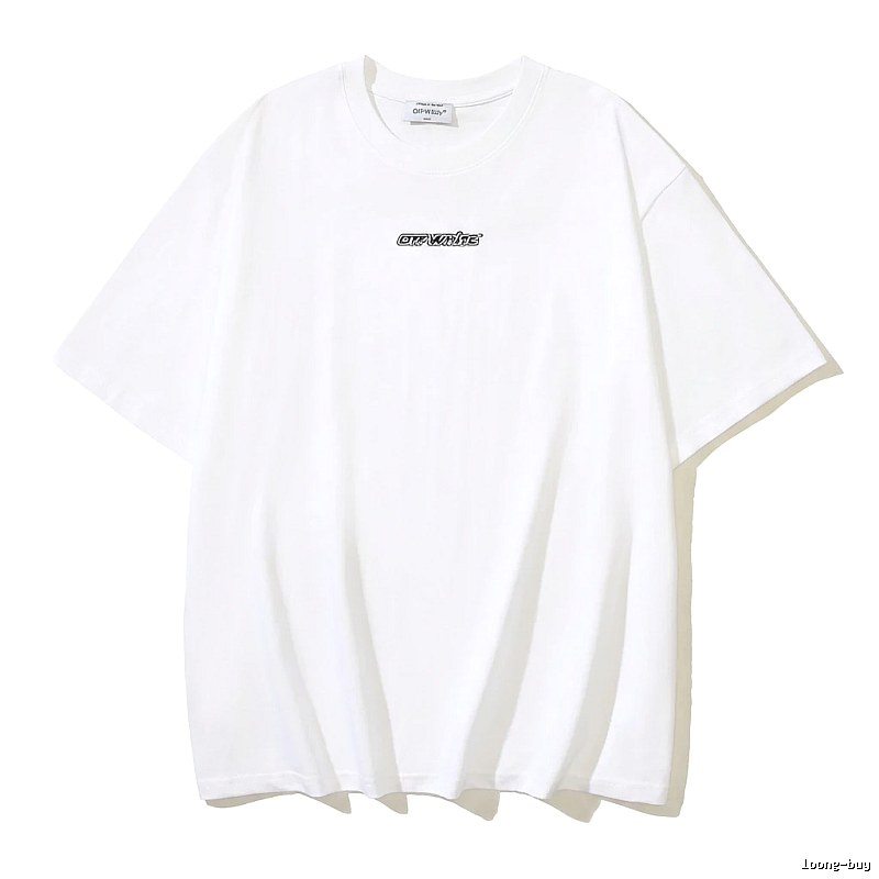 Off-White minimalist style white T-shirt