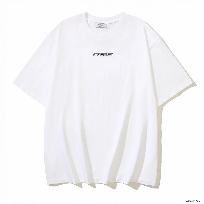Off-White minimalist style white T-shirt