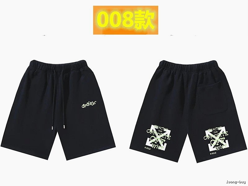 Off-White Style 008 Trendy Black Shorts