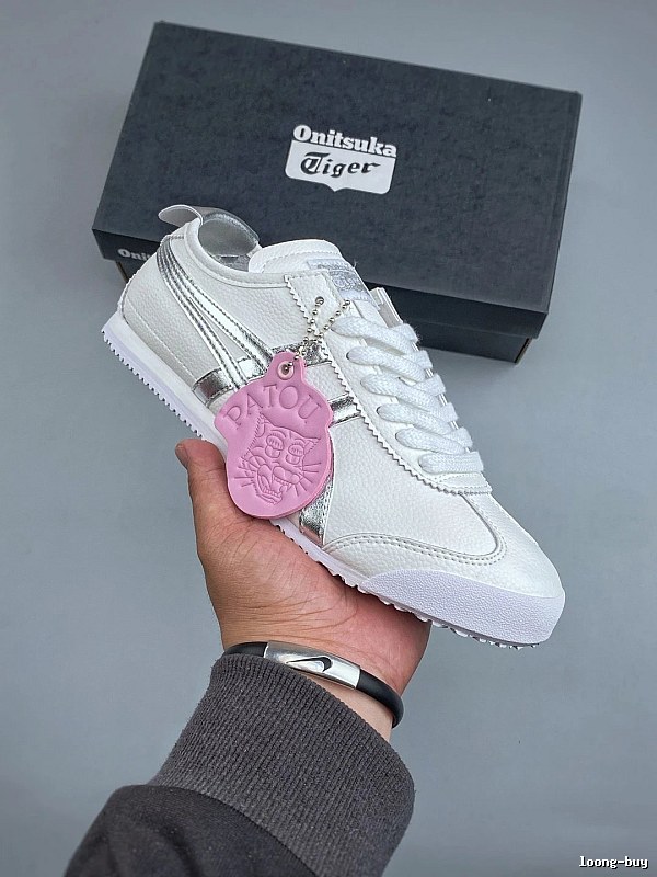 Onitsuka Tiger White Low-Top Sneakers, Clean Low Profile