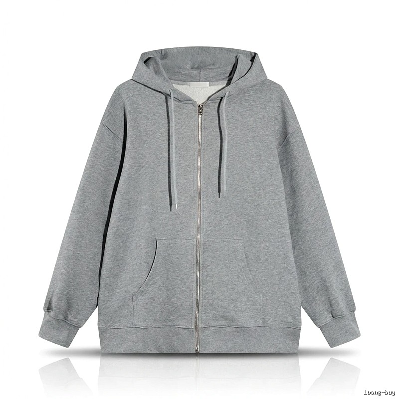 Other simple style hooded gray sweatshirt
