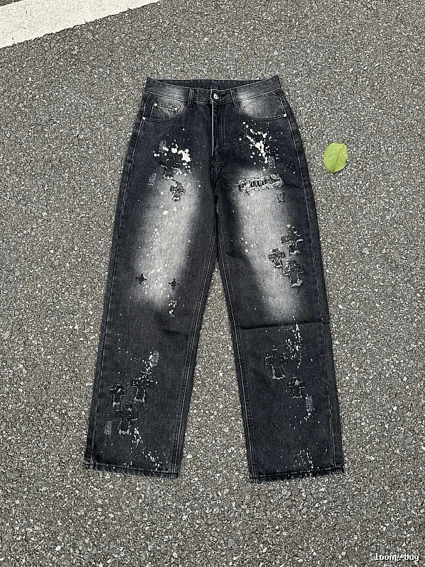 Outdoor Edit Splatter Jeans - Black