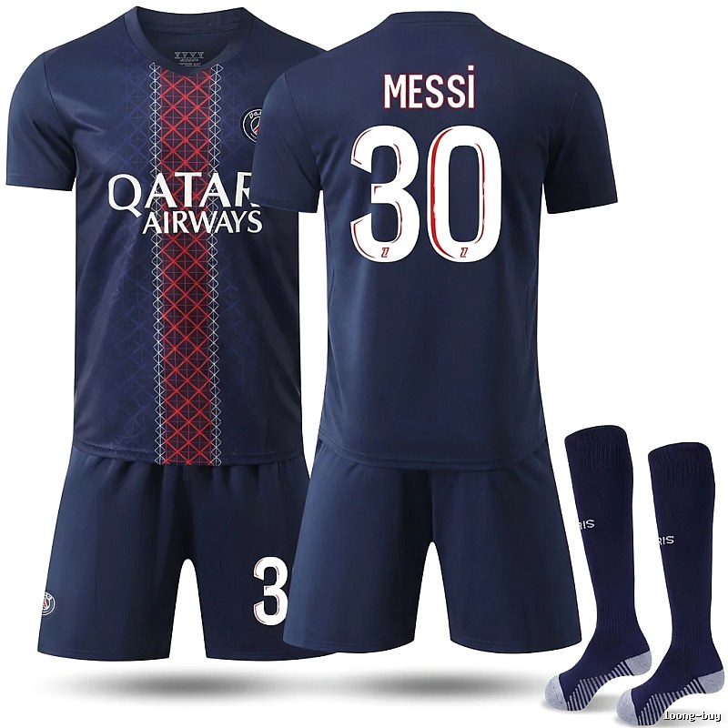 Paris Saint-Germain Messi version jersey set