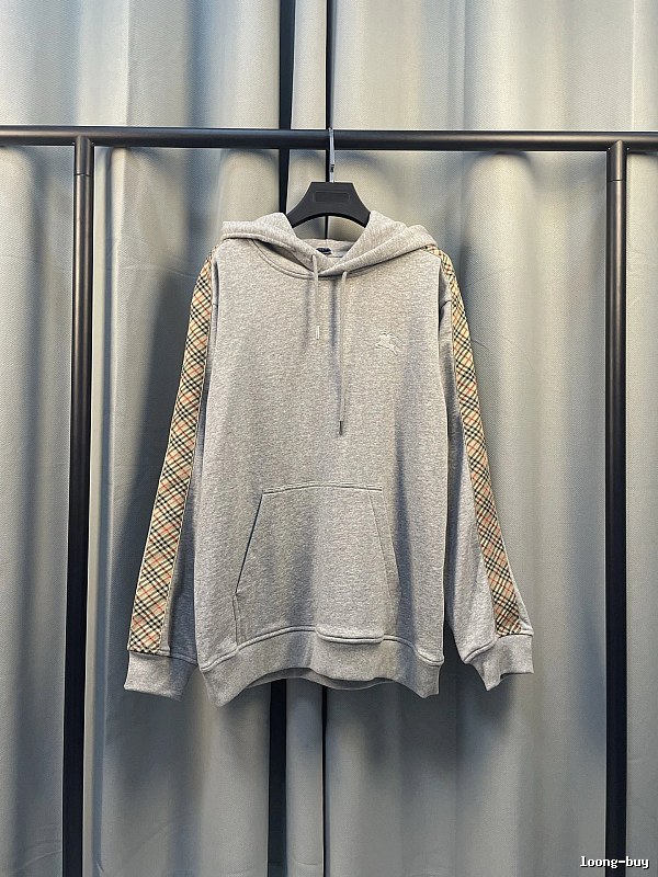 Photo Ready Burberry Hoodie Ribbed Texture