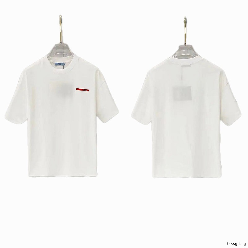 Prada Red Label Minimalist Style White Short-sleeved T-shirt