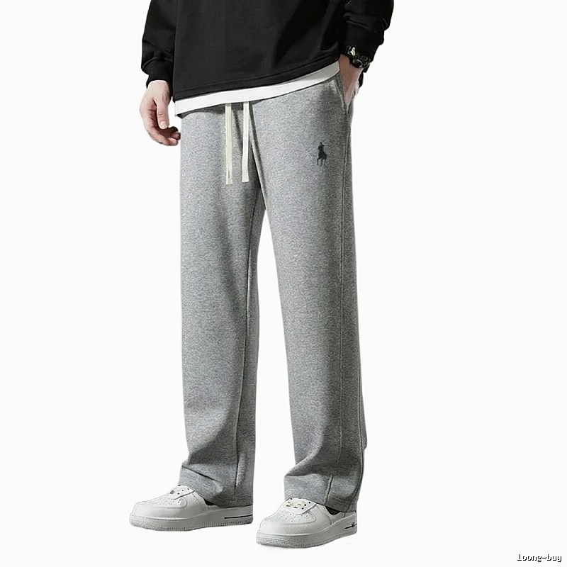 Ralph Lauren fleece-lined casual grey sweatpants