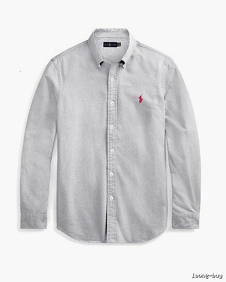 Ralph Lauren Gray Button-Down Shirt Streetwear Look