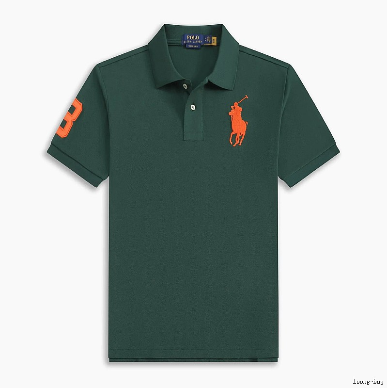 Ralph Lauren Polo American retro style dark green shirt