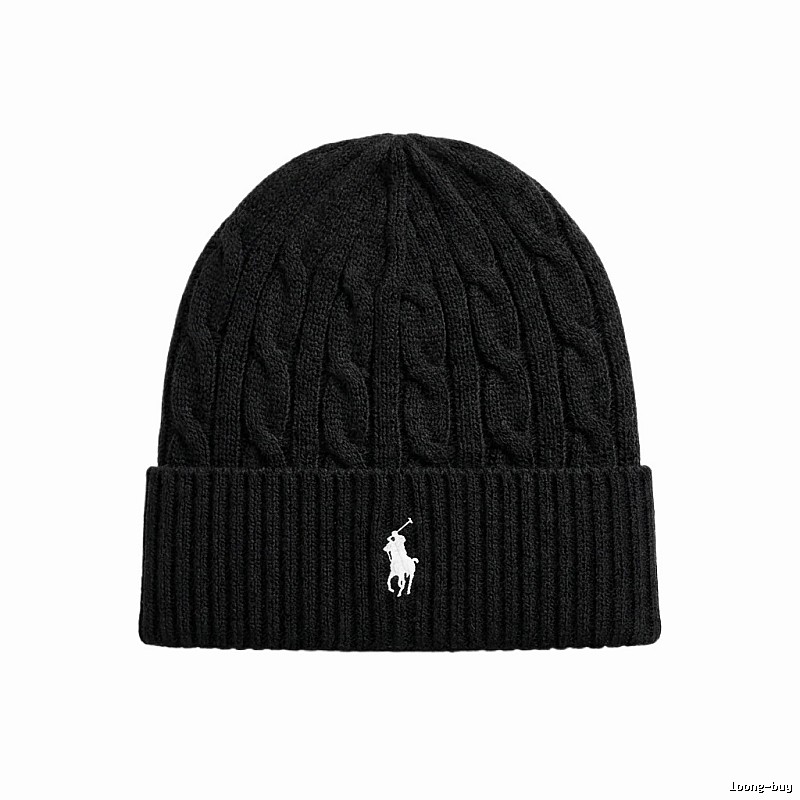 Ralph Lauren Polo Black Knitted Hat
