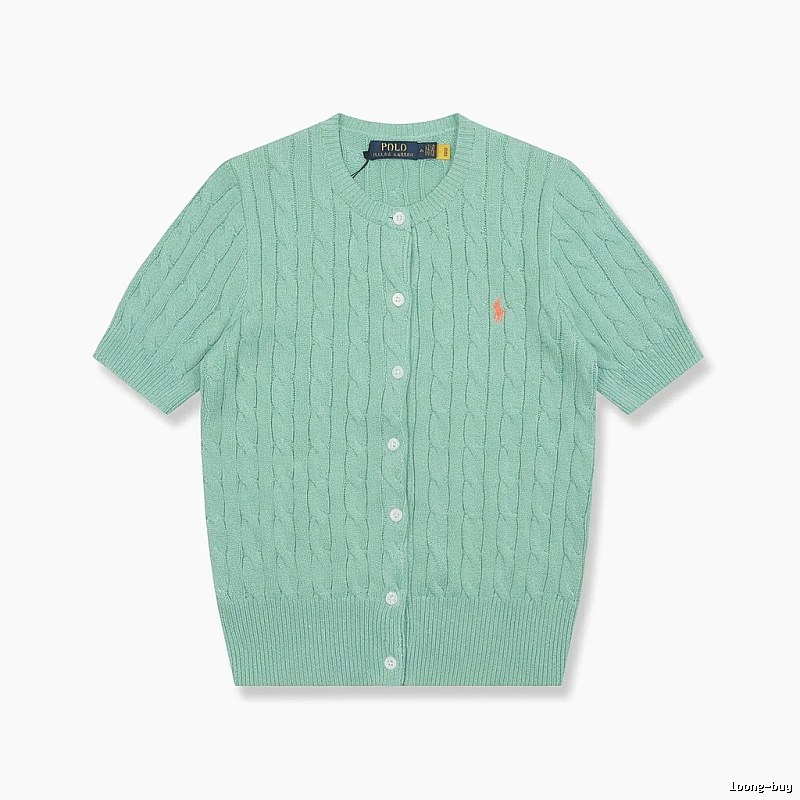 Ralph Lauren Polo light green knitted cardigan