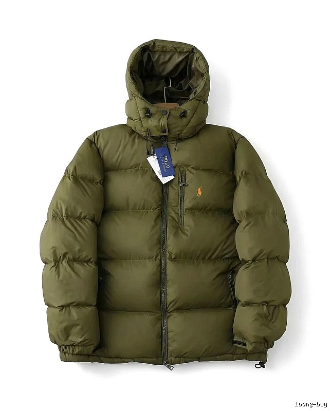 Ralph Lauren Polo Military Green Trendy Down Jacket