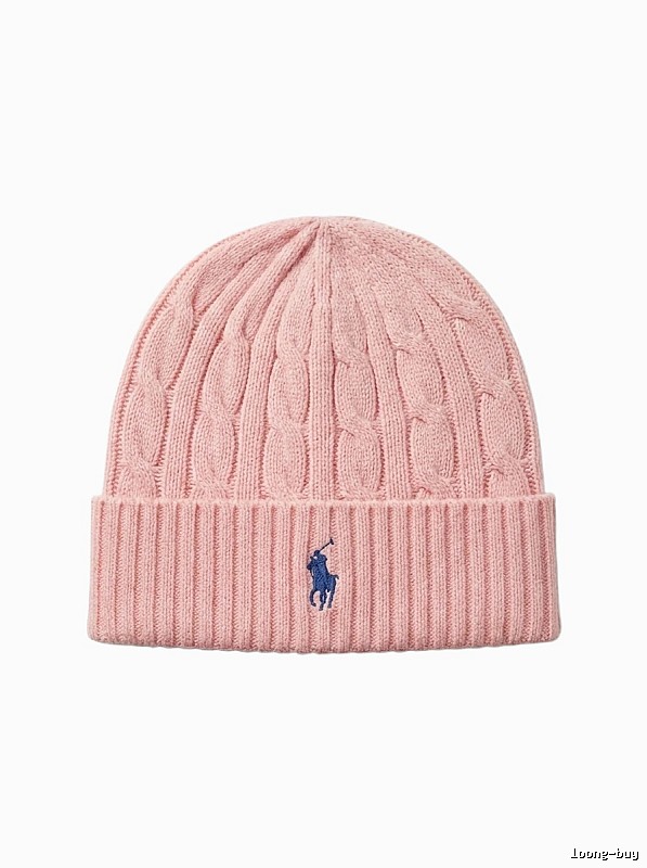 Ralph Lauren Polo Pink Knitted Hat