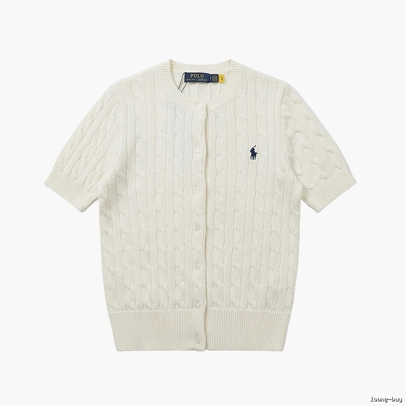 Ralph Lauren Polo white knitted cardigan