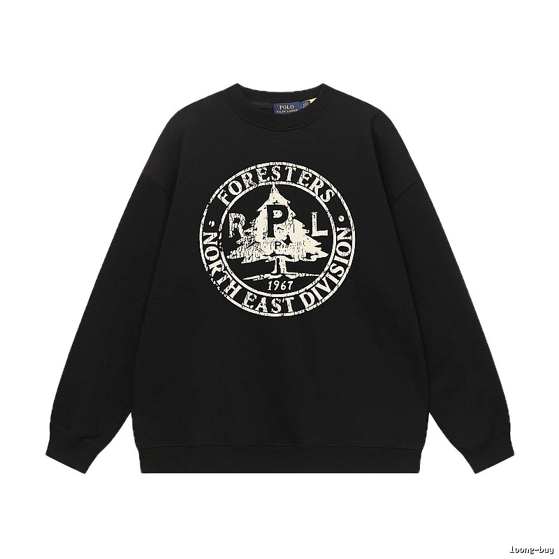 Ralph Lauren vintage-style black sweatshirt
