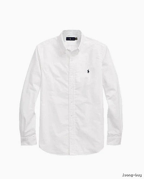 Ralph Lauren White Button-Down Shirt Casual Layering