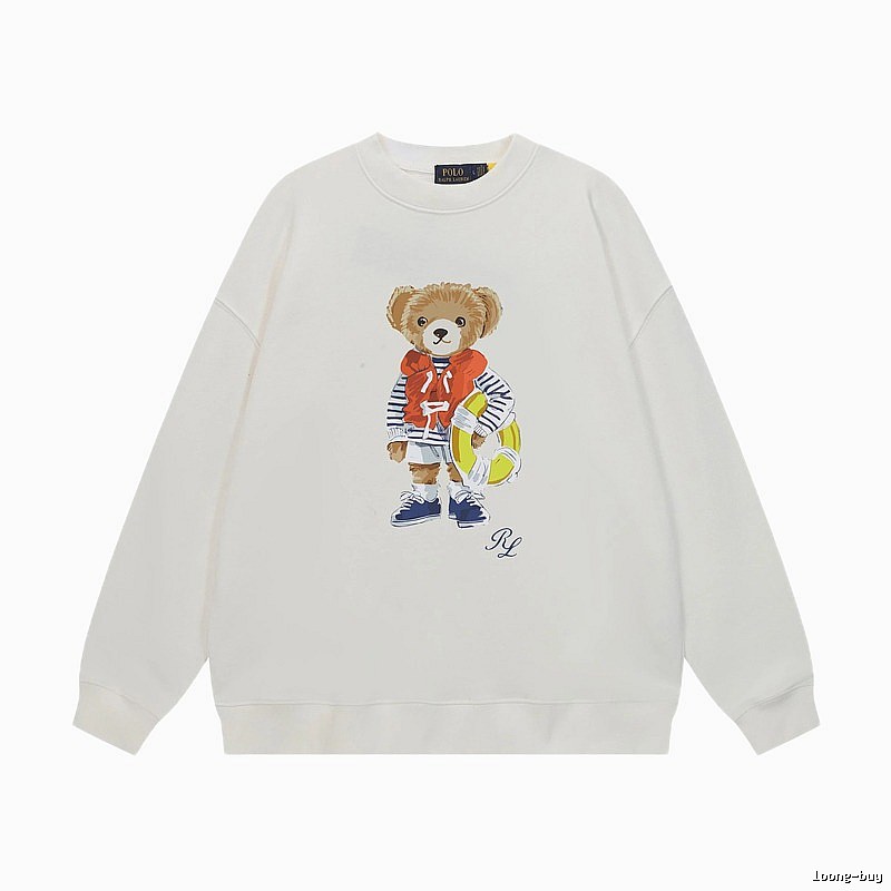 Ralph Lauren white sweatshirt with bear print