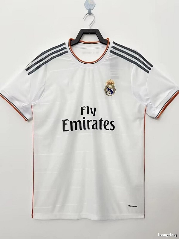 Real Madrid Summer Retro Teka soccer jersey White Retro Football with Bold Graphic