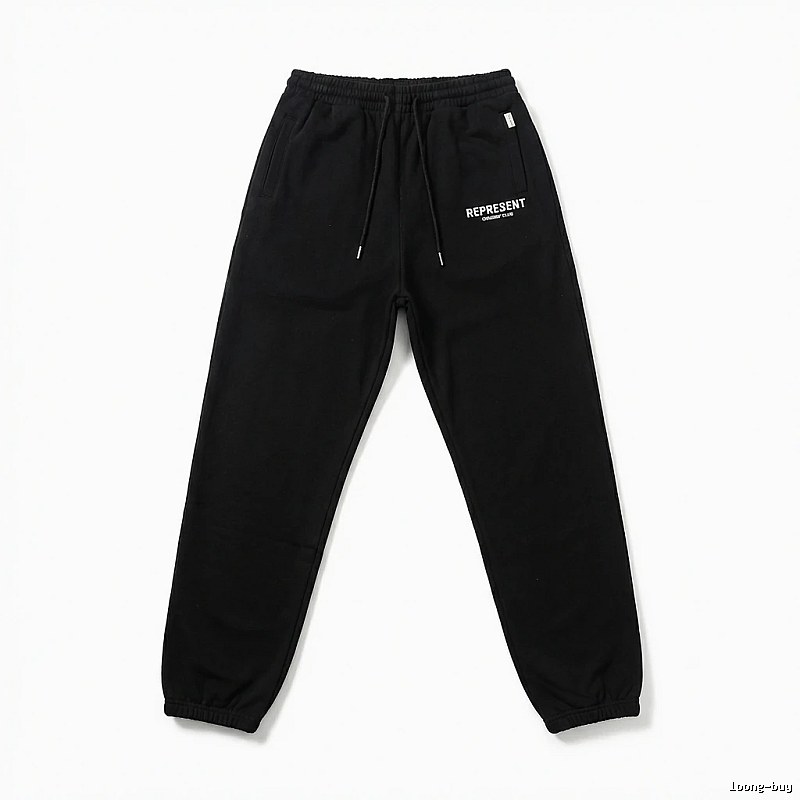 Represent Basic Style Casual Black Sweatpants