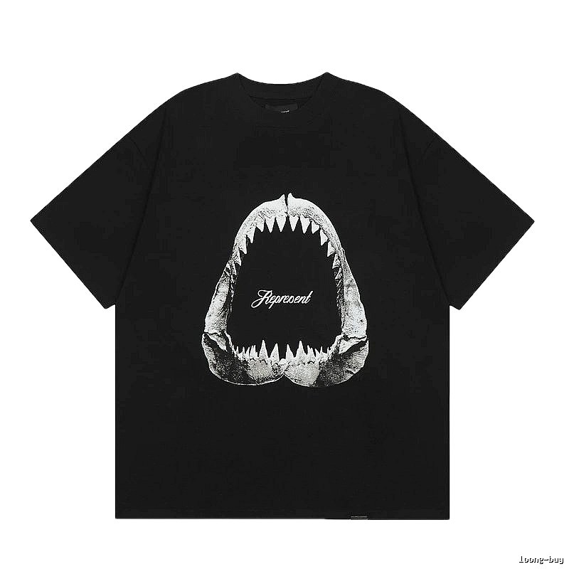 Represent Shark Jaw High Street Black Short Sleeve T-Shirt