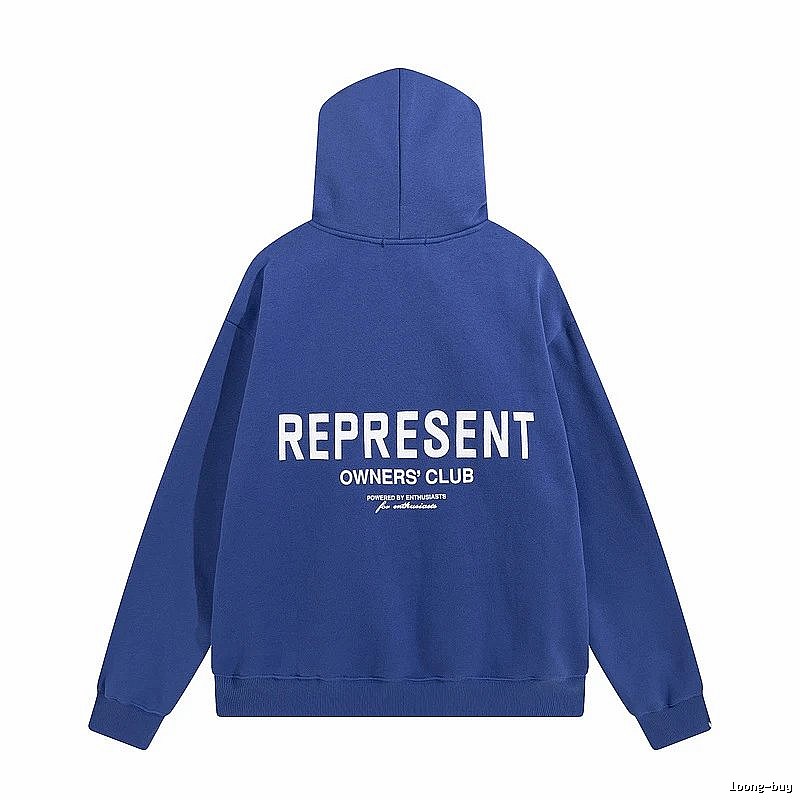 Represent Travel Owners Club hoodie Navy Large Represent with Modern Look