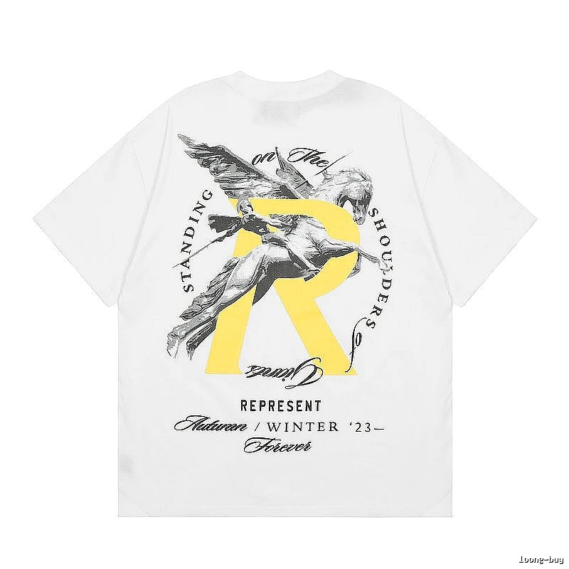 Represent White Style 857 Owners Club T-Shirt Statement Graphic Logo