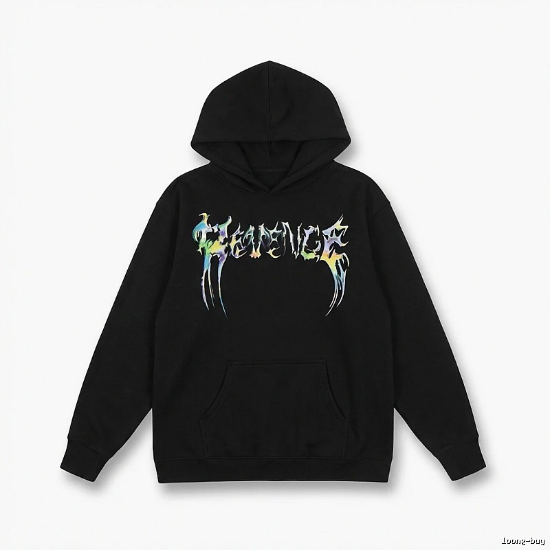 Revenge Colorful Style Black Hoodie