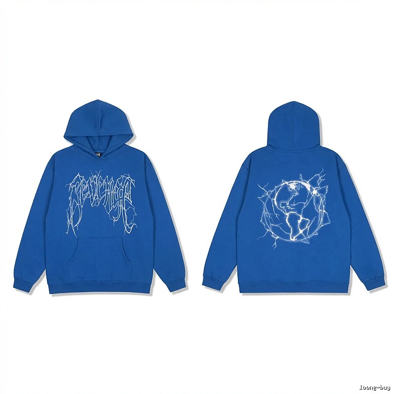 Revenge Lightning Wind Blue Hoodie