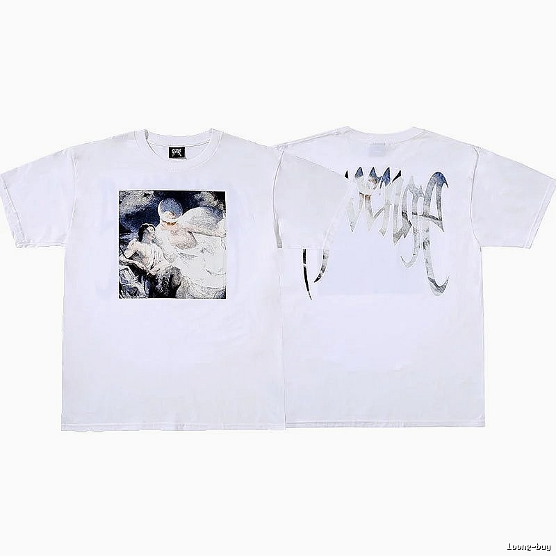Revenge White Skull Graphic T-Shirt Resort Wear