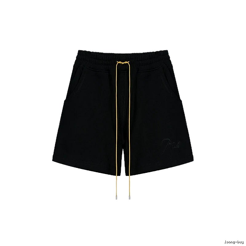 RHUDE minimalist black shorts